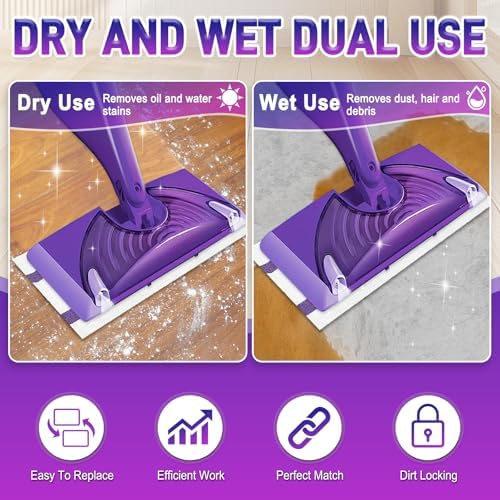 60 Pack Mopping Pad Refill for Swiffer WetJet Mop