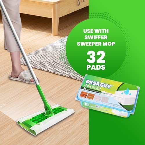 Upgraded Wet Mop Pads for Swiffer 32 Count Refills