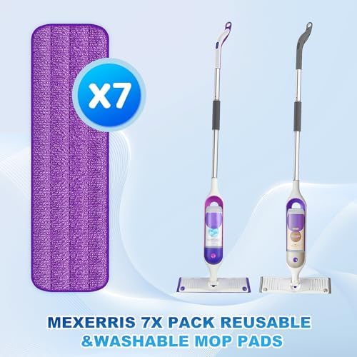 7 Reusable Mop Pads for Swiffer PowerMop - MEXERRIS Microfiber Refills