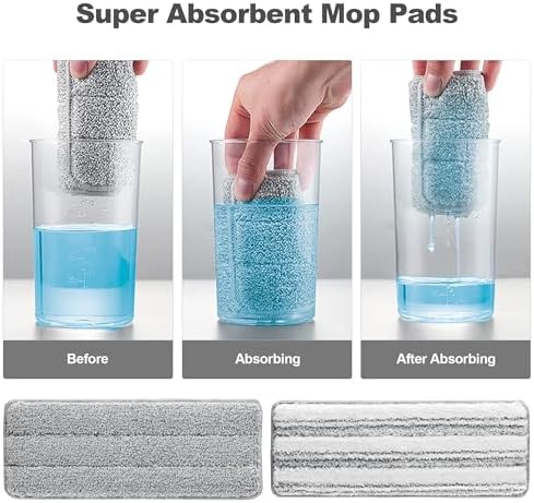 JOYMOOP 13inch Replacement Mop Pads Pack of 4