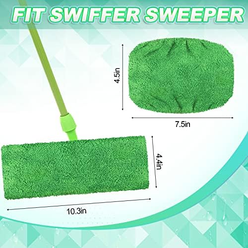 Nuogo 8 Pack Reusable Wet Mop Pads Refills for Swiffer