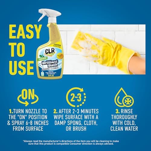 CLR Brilliant Bath Foaming Cleaner Spray 26 Oz Pack Of 2