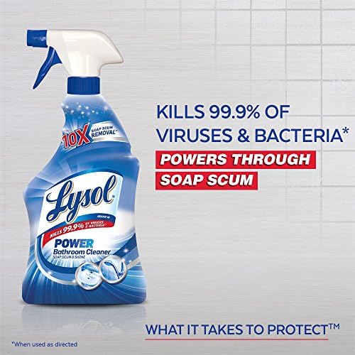 Lysol Power Foaming Cleaner for Bathrooms 22oz Pack of 6