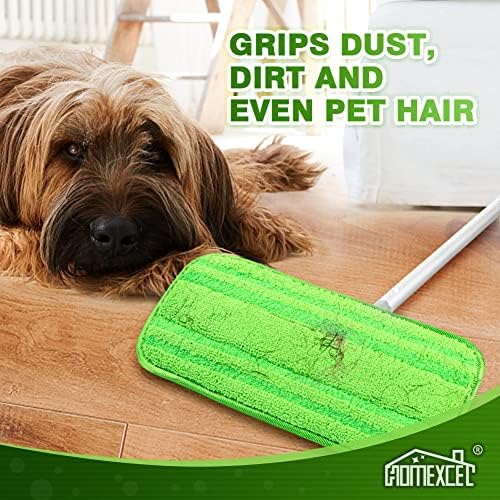 HOMEXCEL Microfiber Mop Pads - Swiffer Compatible Pack of 2