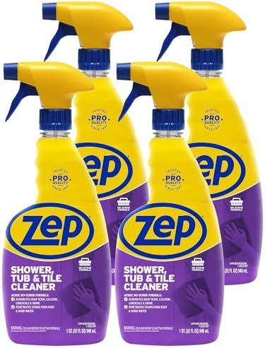 Zep 32 oz Tub Tile Cleaner Case of 4 No Scrub Formula
