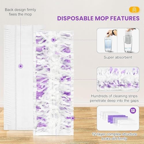 15 Pack Power Mop Refills for Swiffer Compatible