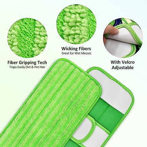 GFRED 4 Pack Swiffer XL Mop Pads Reusable Wet Dry
