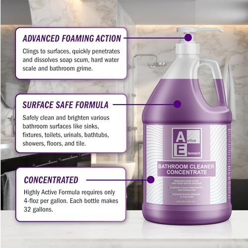 Active Element Bathroom Cleaner Concentrate - 64 Gallons 1