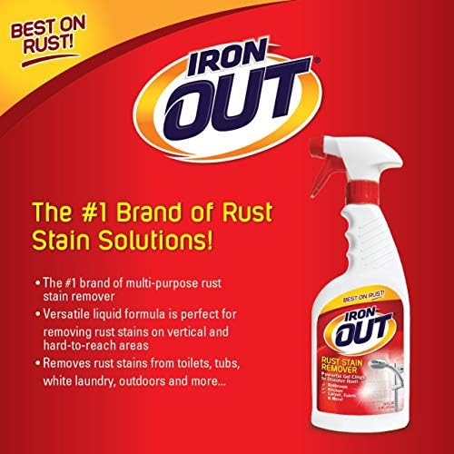OUT Iron Out Rust Stain Remover Spray Gel 16 Fl Oz 2 Pack