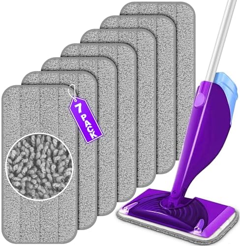 FORSPEEDER 7 Pack Reusable Mop Pads for Swiffer WetJet