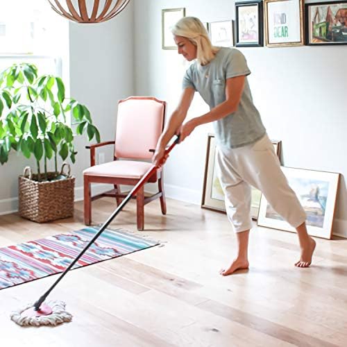 4 Pack Microfiber Spin Mop Refill Heads for Hard Floors