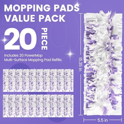 CANAVY 20-Pack Mopping Pads for Swiffer PowerMop