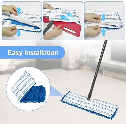 3 Pack Mop Heads for O-Cedar Dual-Action Flip Mop 1