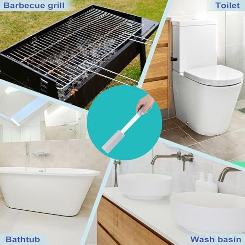 4 Pack Pumice Stones with Detachable Handle for Toilet Cleaning