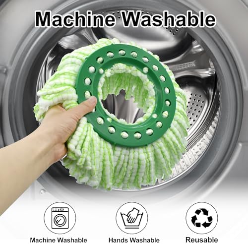 Tornado Spin Mop Head Replacement for Libman Mop - Washable Reusable