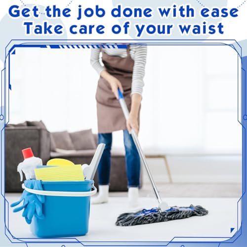 Suclain 8 Pcs Clip On Dust Mop Handle Replacement