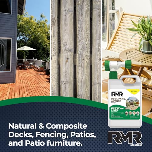 RMR Deck Patio Fence Wash 64 Ounce Commercial-Grade Stain Remover
