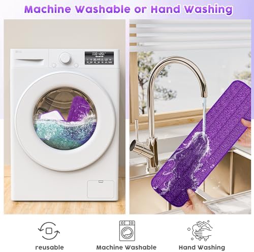 3 Pack Reusable Mop Pads for Swiffer PowerMop 1
