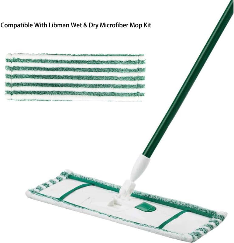 2 Pack Microfiber Mop Refills for Libman Wet Dry Mop