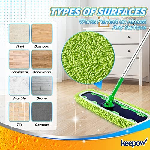 KEEPOW Reusable XL Mop Pads 4 Pack