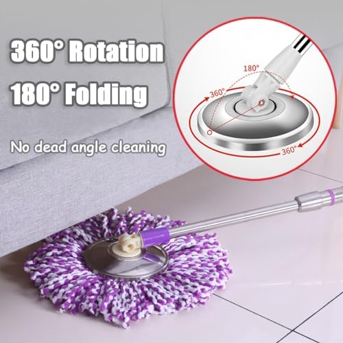 Midremer Extended Spin Mop Handle 60 Inch