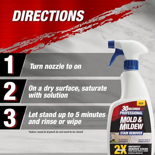 30 SECONDS Pro Mold Mildew Stain Remover 32 Fl Oz 2 Pack