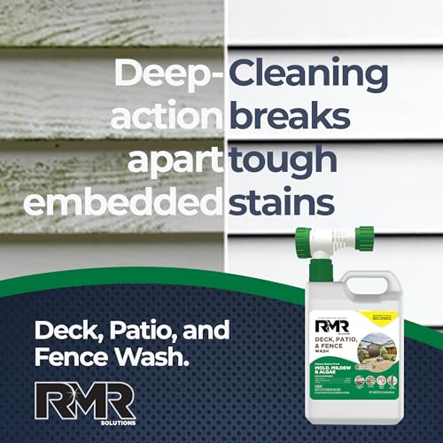 RMR Deck Patio Fence Wash 64 Ounce Commercial-Grade Stain Remover