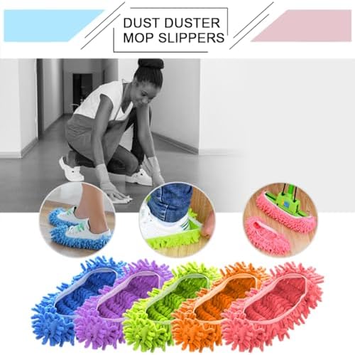 Cosywell 10 PCS Mopping Slippers for Floor Cleaning