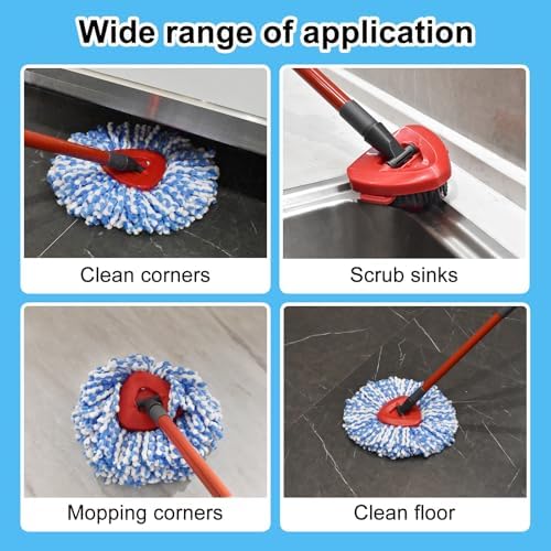 Heuihm Spin Mop Replacement Set for Ocedar Rinseclean 2 Tank System