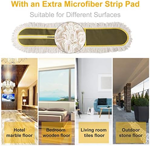 36 Inch Microfiber Mop Pads Replacement for CLEANHOME Industrial Dust Mop