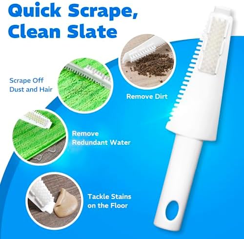 Befanty 4 Pack Reusable Microfiber Mop Pads - 10 to 12