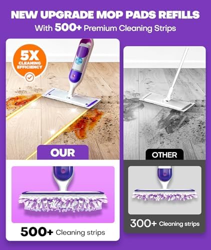 Domudy 5X Cleaning Power Mop Refills for Swiffer