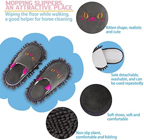 Dark Gray Warm Microfiber Slippers with Anti-Slip Moccasin