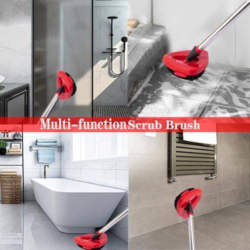 Fazlynyi Red Spin Mop Handle Set for OCeda EasyWring System