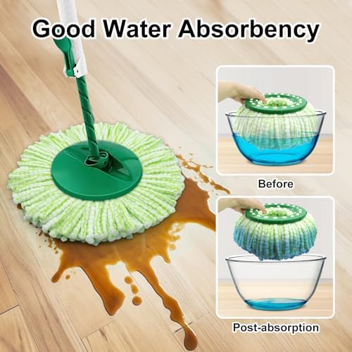 Tornado Spin Mop Head Replacement for Libman Mop - Washable Reusable