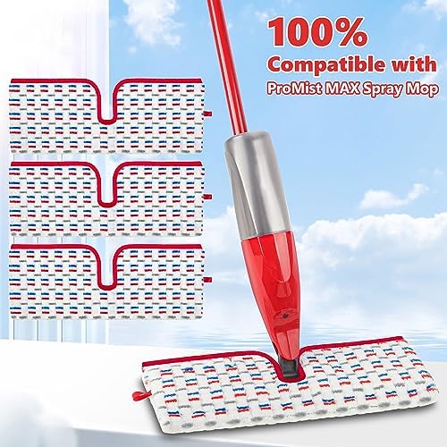 ILAVCOOL Microfiber Mop Pads 3 Pack - Reusable Wet Dry Dual-Sided