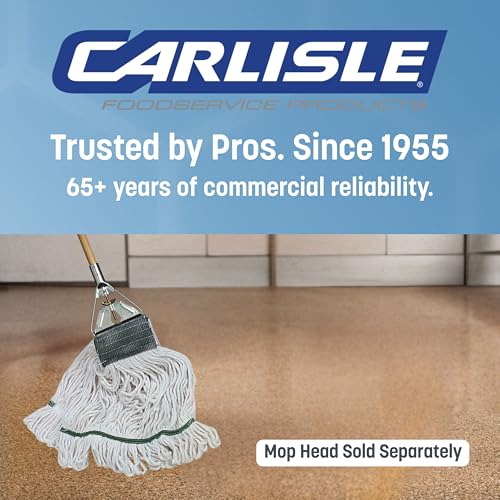 Carlisle 4034000 Wood Mop Handle with Metal Head