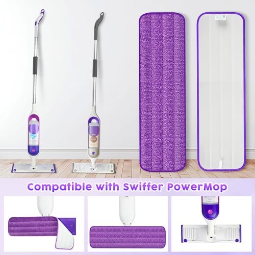 3 Pack Reusable Mop Pads for Swiffer PowerMop 1
