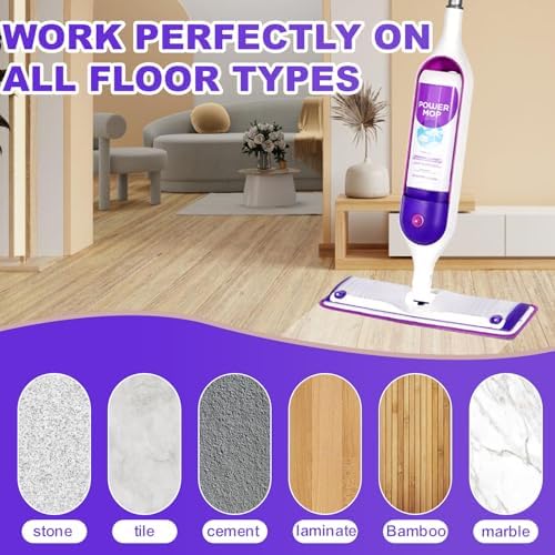 INFICRIME 6 Pack Reusable Microfiber Mop Pads 1