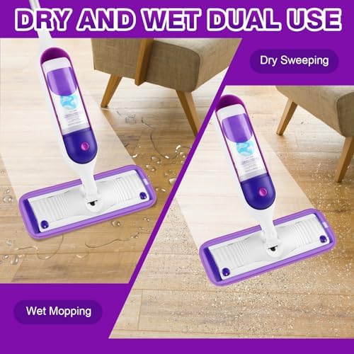 HOMEXCEL Reusable Microfiber Mop Pads for Swiffer PowerMop