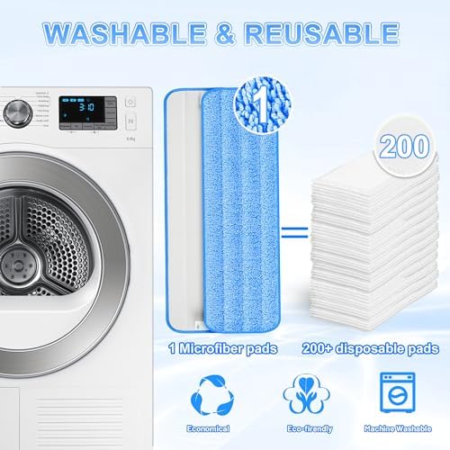 8 Pack Reusable Mop Pads for Swiffer PowerMop