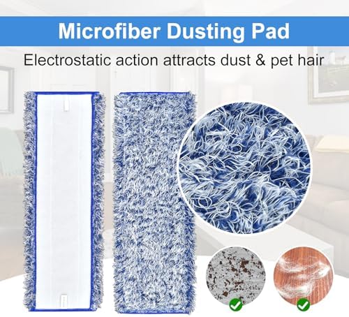 DLAIMI 8 Pack Mop Pads for Hardwood and Hard Floors