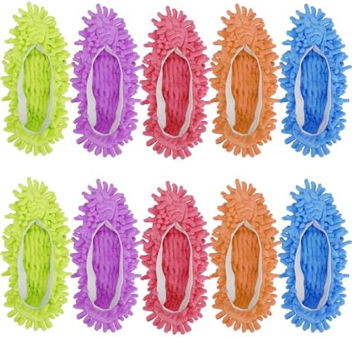 Cosywell 10 PCS Mopping Slippers for Floor Cleaning