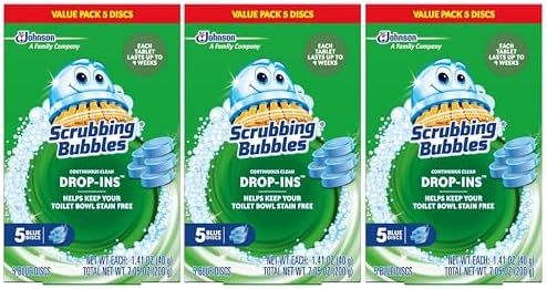 Scrubbing Bubbles Toilet Bowl Tablets 5 Count Pack of 3 1