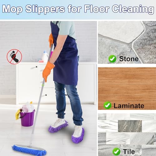 Cosywell 10 PCS Mopping Slippers for Floor Cleaning