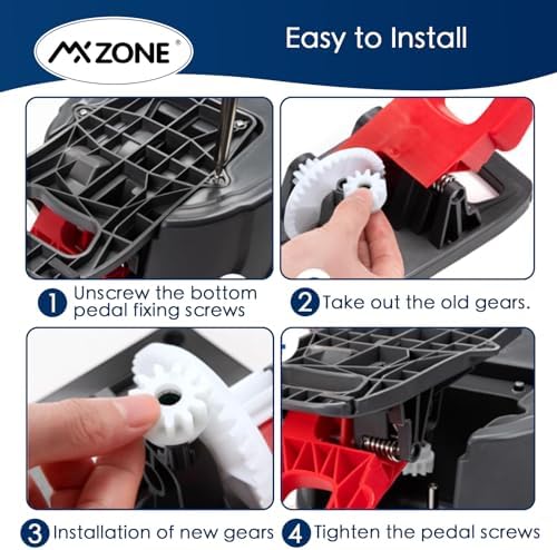 MXZONE Spin Mop Gear Replacement 2 Pack