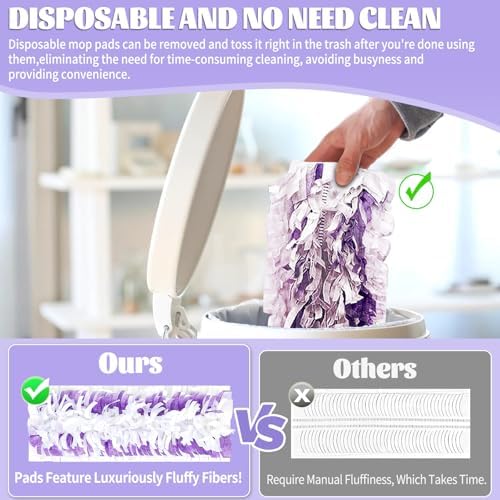 25 Pack Kusroie Swiffer Power Mop Replacement Pads 1