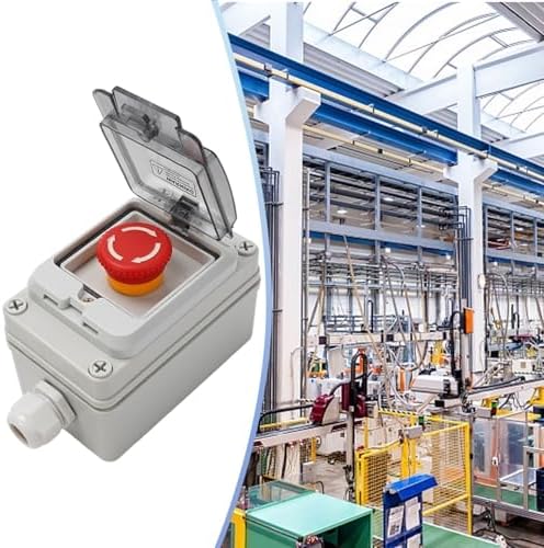 Marebm E-Stop Push Switch with Plastic Box 1