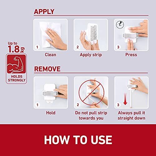 Command Broom and Mop Wall Hook No Tools Damage Free Holder