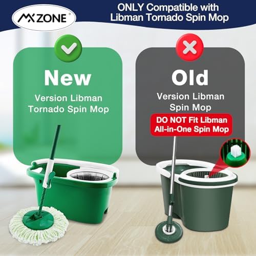 3 Pack Microfiber Mop Head Replacement for Libman Tornado 1